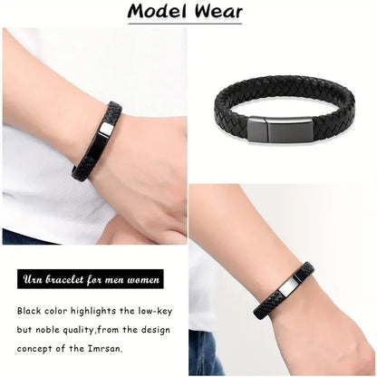 Schwarzes Urnenarmband