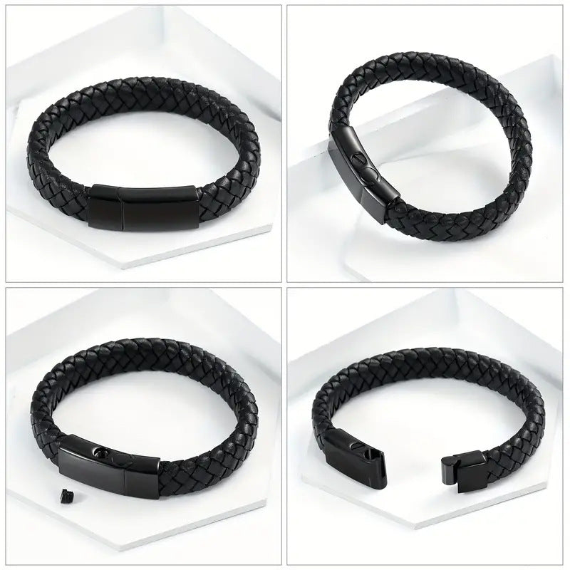 Schwarzes Urnenarmband