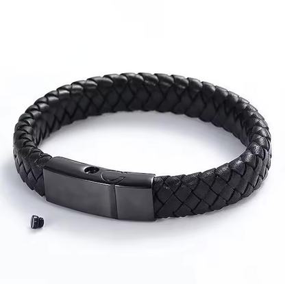 Schwarzes Urnenarmband